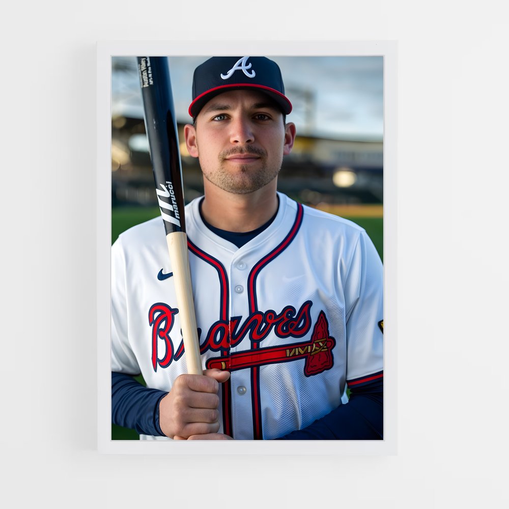 Poster Austin de riley – affiche Baseball (vue 3)